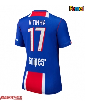 Paris Saint-Germain Vitinha #17 Tricou Fotbal Replică 2026-27 Femei Acasa